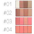 O.TWO.O 4 Color Contour Grooming Powder Palette (#01). 