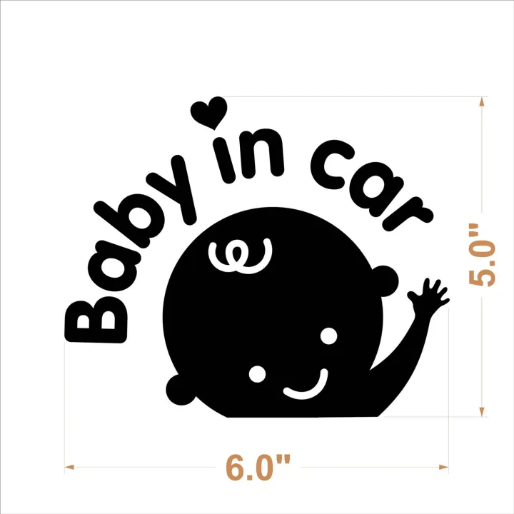 Baby%20in%20Car%20/%20Baby%20on%20Board%20-%20Car%20Safety%20Sign%20-%20Cute%20Car%20Sticker%20Decal%20-%20HMC001-Black%20-%20Image%204