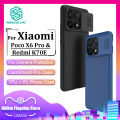 (Preorder) Nillkin Fashion PC Case For Xiaomi Poco X6 Pro / Redmi K70E Phone Case Business Camera Protection Shockproof Privacy Back Cover ဖုန်းကာဗာ. 