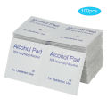 100pcs/box Disposal Alcohol Pred Pads 4 x 4cm Alcohol Wet Wipes Swabs for Musical Instrument Nail Art Computer Mobile Phone Cleaning Extenal Use Only. 