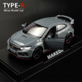 (Preorder) LEO Alloy Model Car Honda Civic Type R,1:32 Scale Small Toy Car for Boys Children's Birthday Gift Toys ကလေးကစားစရာအရုပ်. 