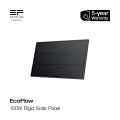 EcoFlow 100W Rigid Solar Panel (1pc). 