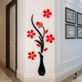 နံရံကပ် အလှဆင် 3D Stickers Vase Creative Design Acrylic Wall Stickers For your home. 