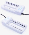 8 Slot Quick Battery Charger With High-Speed Indicator Light Smart Adapter For 1.2V AA AAA Ni-MH Ni-CD Rechargeable Battery. 