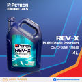 Petron – REV-X Multi-Grade Premium CI4/CF SAE 15W 40 (4Liters). 
