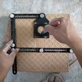 Clover Heavy Duty Aluminum Alloy Angle Template Tool  Multi Function Universal Layout Measuring Ruler   Aluminum Alloy Six-fold Ruler Tile Opening Locator Universal Puncher. 