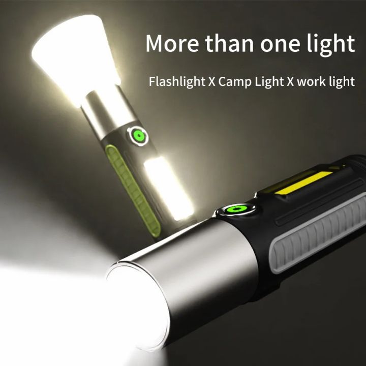 Smiling-Shark-SD0707-Ultra-Bright-Torchlight-LED-Flashlight-M60-Camping-Light-Torch-Light-Pocket-Portable-With-Hook-USB-Rechargeable-Outdoor-Zoomable-Waterproof-Hiking-Emergency%20-%20Image%203