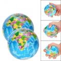 World Map Earth Globe Soft Squeeze Foam Sponge Ball Hand Wrist Exercise Anti-Stress Relief Ball. 
