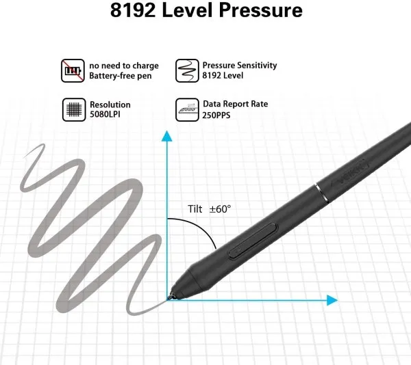 OSU Tablet VEIKK S640 Ultradun 6x4 inch grafische tekentablet met