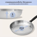 (Preorder) MEYER LUNA SS 24CM/9.5" OPEN FRYPAN  ဟင်းချက်အိုး. 