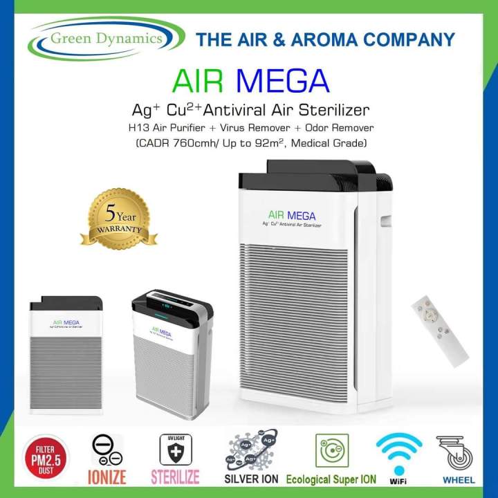 "AIR MEGA" | Ag+ Cu2+ Antiviral Air Sterilizer(90m²) | Shop.com.mm