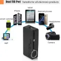 2X18650 USB Power Bank Case Kit 18650 Battery Charger DIY Box Shell Kit without battery, Input: 5V/1A (MAX). 