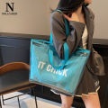 (Preorder)Fashion PVC shoulder bag, clear lens, glasses, summer, printing letters. 