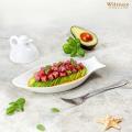 Wilmax Porcelain Fish Plate  10 inch in set of 6 pieces. 