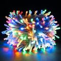 decorative lights, 100 led flashing lights, length 10m, decorative lights, 100led, garden lights, firefly lights, fairy lights, water drop lights, new year lights, Christmas lights. 