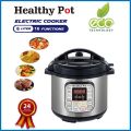 Healthy Pot | Digital 6L Pressure Cooker With Stainless Steel Inner Cooking Pot. 