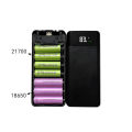 14-section PD fast charging Diy 18650/18700/20700/21700 batteries power bank removable shell case with 4 charging cable (without batteries). 