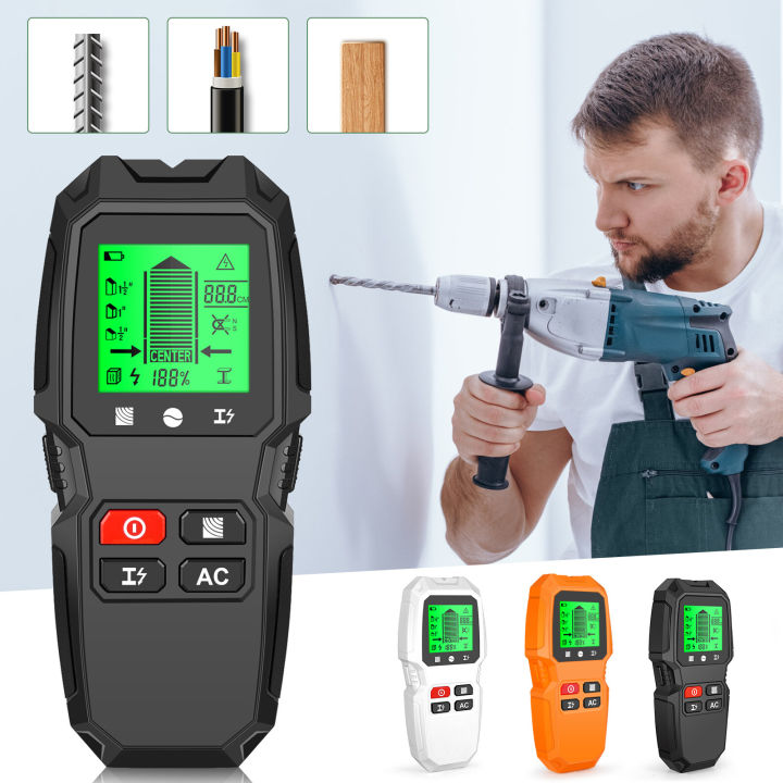 (Preorder)  Yieryi 7-in-1 Wall Detector Scanner, Wood Peg Finder, C-Channel Finder, Metal Detector, Live Cable Depth Gauge, Pipe Detector