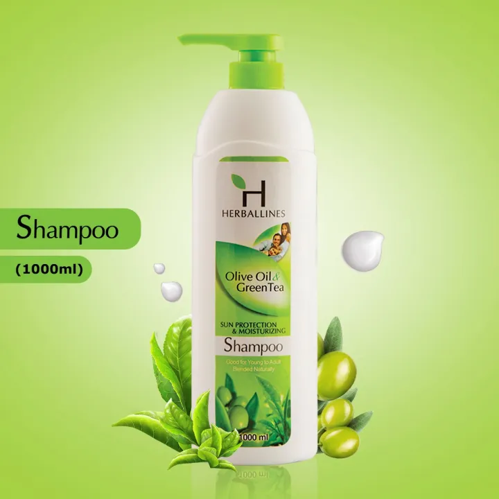 HB Shampoo OliveOil & Green Tea 1000ml
