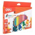 Deli Crayon 24 Color EC20020 (1 Pack). 