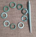 Jade finger ring 3 pcs set, ကျောက်စိမ်းလက်စွပ် ၃ ကွင်း. 