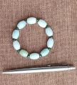 Jade Barrel beads bracelet,  ကျောက်စိမ်းဘုံပုတီးညှပ် လက်ပတ်၊. 