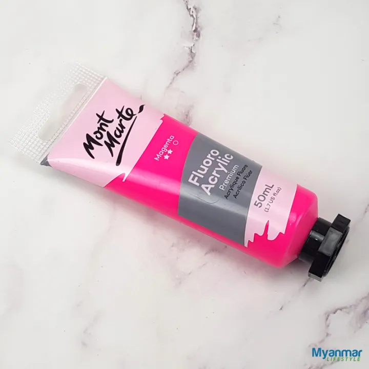Magenta%20-%20Fluorescent%20Acrylic%20-%20%2050ml%20-%20Mont%20Marte%20-%20Image%205
