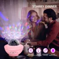 XY-918 Starry Projector Light Christmas Party Bedroom Smart BT Music Speaker Sky Moon Ocean RGB LED Star Night Light Projector အခန်းတွင်း အလှဆင်မီးအိမ်. 