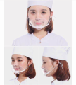 Clear Plastic Transparent Mouth Shield Multipurpose Uses kitchen hotel bakery hospital supermarket workshop aesthetic clinic kitchen facemask. 
