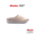 (Preorder) Bata Comfit Bata Comfit Women's sandals, health shoes, fashion sandals, health-enhancing, 1 inch high, for women, Zeta model, beige color 6698868  အမျိုးသမီးစီးကွင်းထိုးဖိနပ်. 