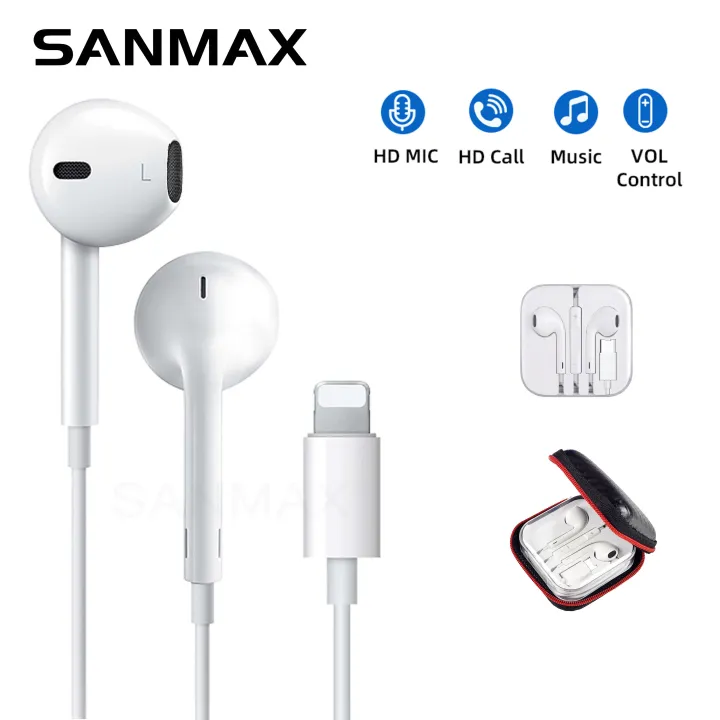 (Preorder)%20SANMAX%20Earphone%20Earphone%20Lightning%20Interface%203.5mm%20TypeC%20Built-in%20Microphone%20Clear%20Voice%20Suitable%20for%20All%20Brands%20For%20ios%20Android%20-%20Image%209