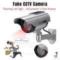 Fa*e Security Camera,Simulation Dummy Hemisphere Dome Camera,Wireless Surveillance System Realistic Look Indoor Waterproof with Flashing Red LED.... 