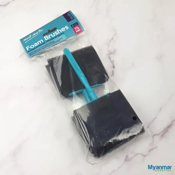 Foam Brush - 75mm (4 pcs) - Mont Marte