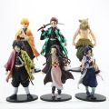 Anime  Kimetsu no Yaiba Tanjiro Nezuko Mouhira Inosuke Kazuma Zenitsu hand-made office model toy ကလေးကစားစရာအရုပ် (Preorder). 