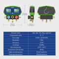 (Preorder)  MRCARTOOL L302 Digital Tube Temperature Test Gauge Set Vacuum Leak Tester Refrigeration Tester with 3pcs Refrigerant Hoses for R134A Air Conditioner Maintenance Testing. 