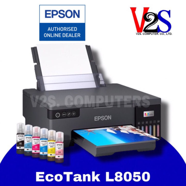 (Preorder) Printer Epson EcoTank L8050 Wi-Fi Photo Ink Tank Printer 6-color ink with genuine ink ready to use
