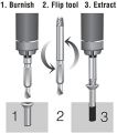 Clover 4pcs Damaged Screw Extractor Drill Bits Guide Set Broken Speed Out Easy out Bolt Stud Stripped Screw Remover Tool  [Zawgyi] ေခါင္းျပဳန္း ပ်က္စီးေနေသာ စကူျဖဳတ္တံ။  [Unicode] ခေါင်းပြုန်း ပျက်စီးနေသော စကူဖြုတ်တံ။. 