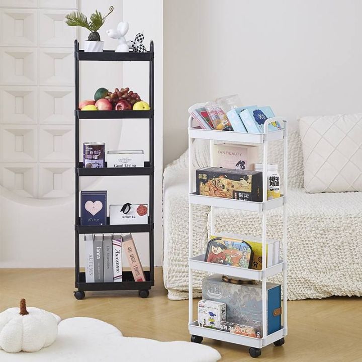 Rollable Kitchen Metal Rack 5-Tier Metal Rolling Storage Rack with Wheels – Multi-Purpose Kitchen ...