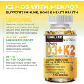 (Preorder)KIRKLAND Vitamin D3 K2 10000 IU D3 + 200mcg K2 MK7 Immune Support Supplement with BioPerine. 