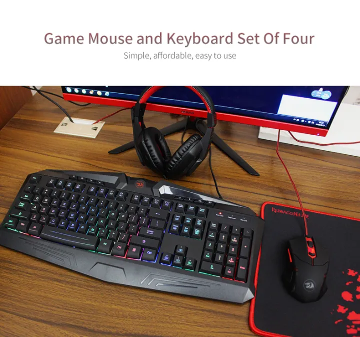 Redragon%20S101-BA%204%20in%201%20Wired%20Gaming%20Mouse,%20Keyboard,%20Headset%20and%20Mousepad%20Combo%20(Black)%20-%20Image%202