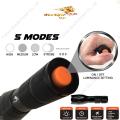 လက်ကား၊ ၁၀ ယူနစ် Wholesale, 10 units FireLight T6-02 O1, Advanced Professional Flashlight High lumens 900 lm, Lighting range 90m, XM L-T6 LED,ဘတၲရီမပါ။, အားသြင္းမပါဘူး။. France Goods Export. 