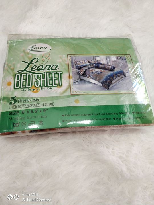 Leona%20king%20size%20bed%20sheet%205pcs%20fitted%20-%20Image%208