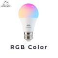 Crabtek Wi-fi & BT Smart Led Bulb 9W Beacon RGB CCT Dimming Bulb Color Changing Music Sync Voice Control. 