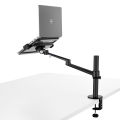 Laptop / Monitor Mount (Height Adjustable Stand, 2 in 1 Table Mount). 