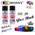 Bosny Spray Paint No.39 Black Acrylic Automotive Finishes. 