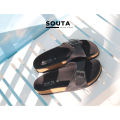 (Preorder) Souta vintage sandals, Biker style, all black models အမျိုးသား/သမီးစီး ကွင်းထိုးဖိနပ်. 