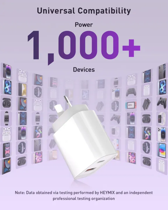 USB%20C%20Wall%20Charger%2020W%20Type%20C%20Fast%20Charger%20Block%20Plug%20Dual%20Port%20PD%20+%20QC3.0%20USBA%20Charging%20Brick%20Cube%20-%20Image%207