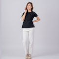 Mix Women's T-Shirt လက်တို - အနက်ရောင်: Elevate Your Casual Style with this Chic and Comfortable Wardrobe Essential. 