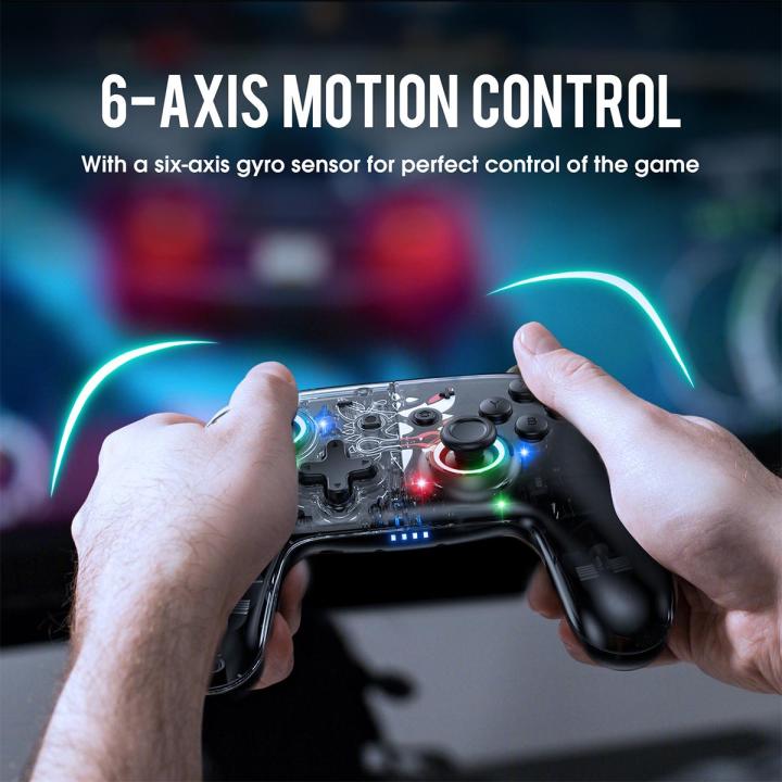 ONIKUMA%20C6%20Wireless%20Controller%20Ergonomic%20Design%20Bluetooth%20Gamepad%20for%20Window%20PC%20and%20Nintendo%20Switch%20Game%20Controller%20with%20Vibration%20and%20Wake%20Up%20Macro%20Programming%20Handle%203%20Levels%20of%20Turbo%20Speed%20Adjustable%20Vibration%20Intensity%20-%20Image%206