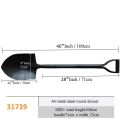 Garden Shovel - Heavy Duty Metal Steel Round Shovel 1 Pcs. 
